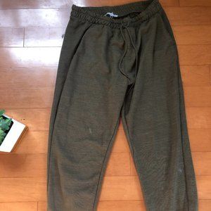Zara Olive/Khaki Relaxed Pant